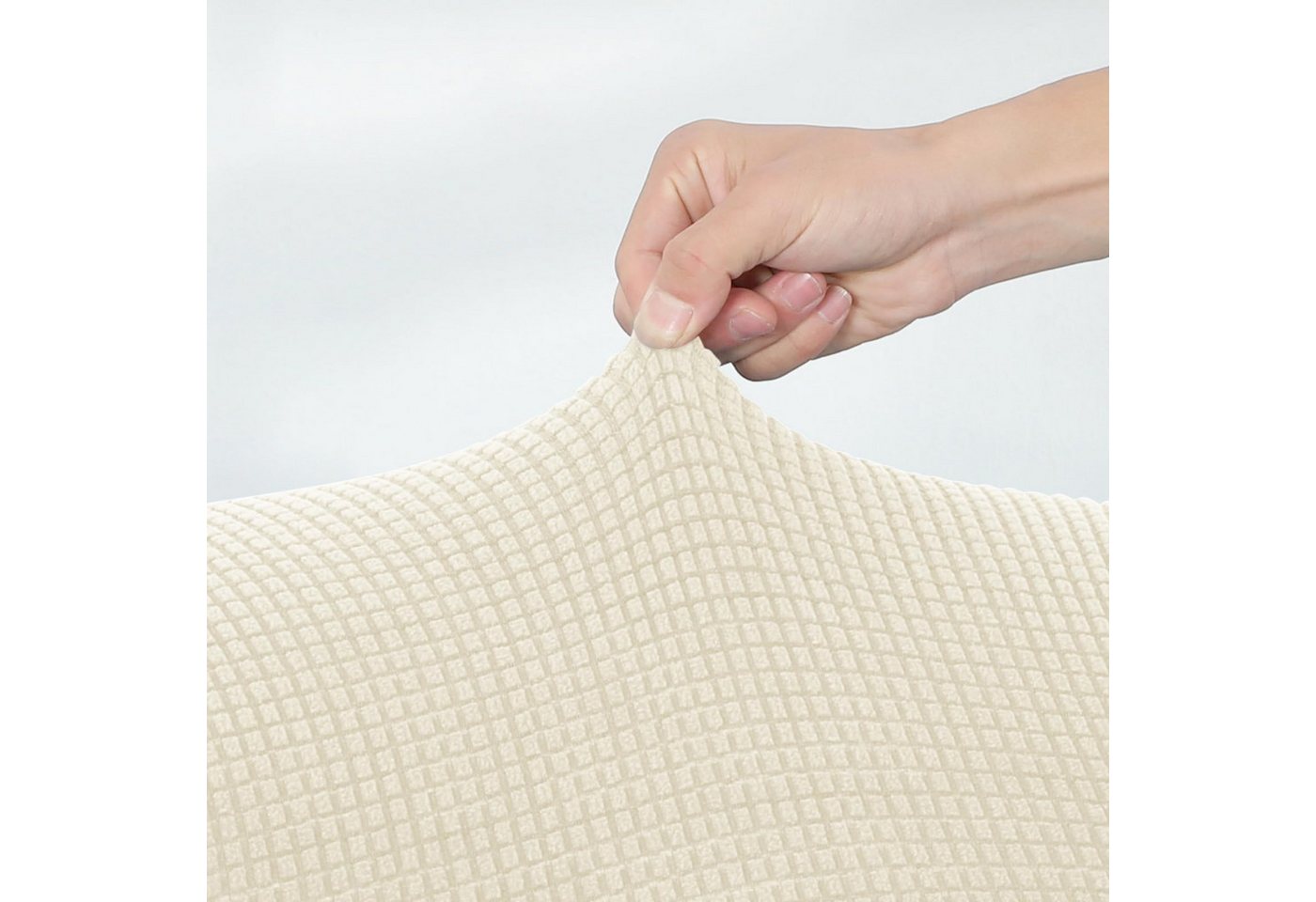 Agger Stuhlhusse Barhocker-Schonbezüge, 2er Set Stylische Stuhlhussen Stretch, Stuhlbezug Einfache Reinigung Barhockerbezüge Universal – Bild 5 von 5