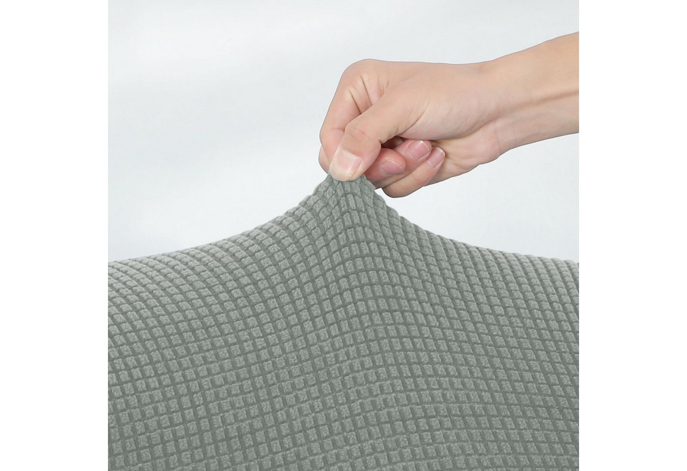 Agger Stuhlhusse Barhocker-Schonbezüge, 2er Set Stylische Stuhlhussen Stretch, Stuhlbezug Einfache Reinigung Barhockerbezüge Universal – Bild 5 von 5