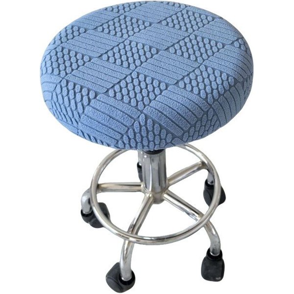 Agger Stuhlhusse Hockerbezug Rund Barhockerbezug Stuhlbezug Stretch,Stuhlüberzug, elastischer Sitzbezug, geeignet für runde Sitzflächen von 28–40 cm