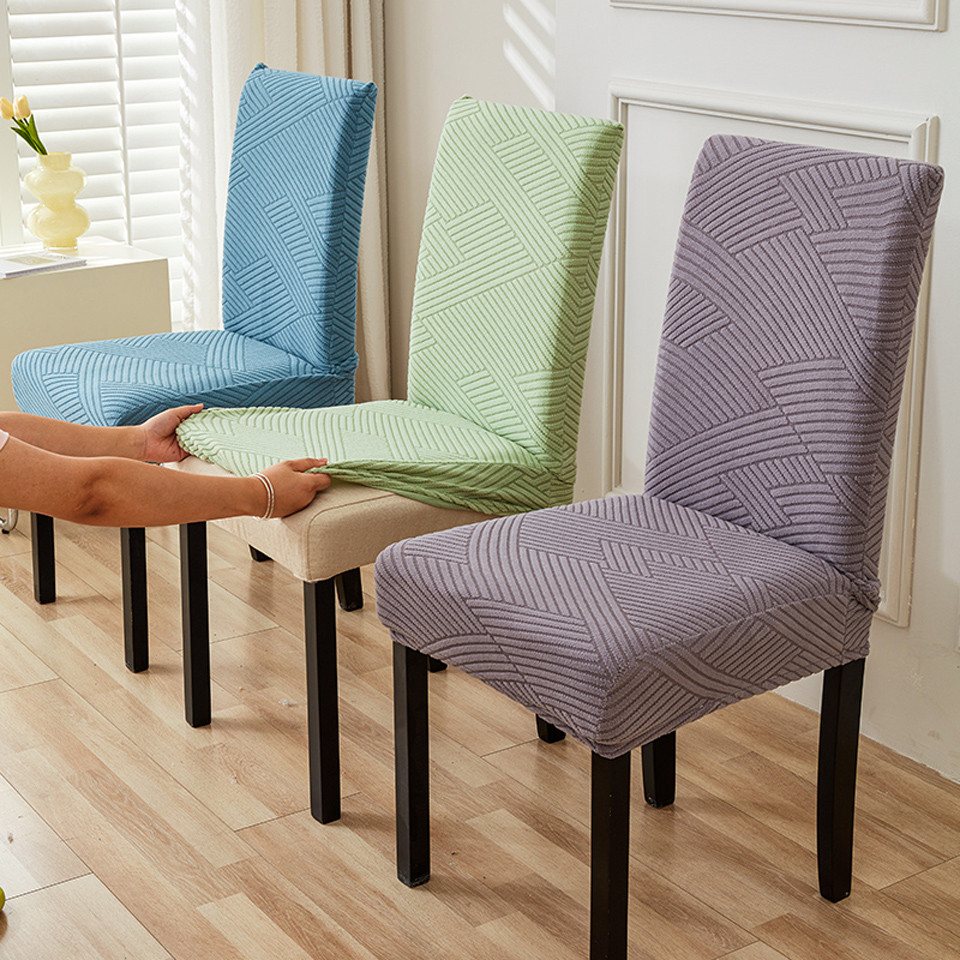Agger Stuhlhusse Stretch Stuhlhussen Stuhlbezug, Bürostuhlbezug für Esszimmerstühle, Abnehmbarer Waschbarer für Haus, Küche, Hochzeit, Party – Bild 5 von 5