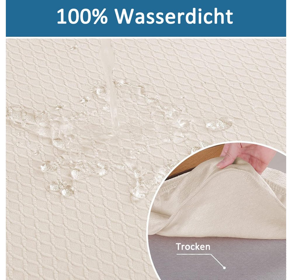 Agger Stuhlhusse Stuhlbezug Sitzfläche Wasserdichte Stuhlhussen für Esszimmerstühle, abnehmbar und waschbar, ohne Rückenlehne – Bild 3 von 5