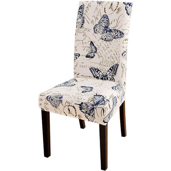 Agger Stuhlhusse Stuhlhussen 4/6er Set Stretch Stuhlbezug, Modernes Muster Abnehmbarer, Waschbar Stuhl Hussen für Wohnzimmer, Esszimmerstühle