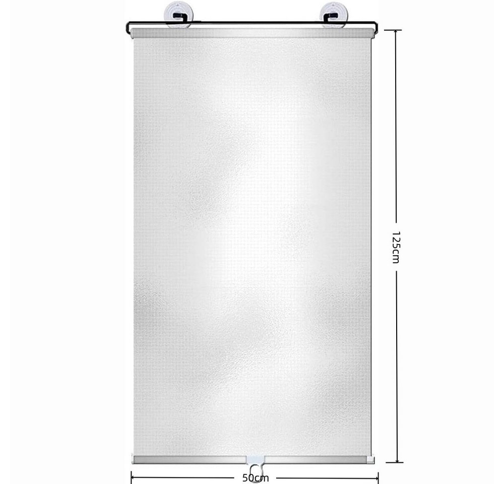 Verdunklungsrollo Sonnenschutz Rollo mit Saugnäpfen,Verdunklungsrollo ohne Bohren, Agger, Teleskopisch, Tragbar, Für Fenster & Auto – Bild 3 von 5