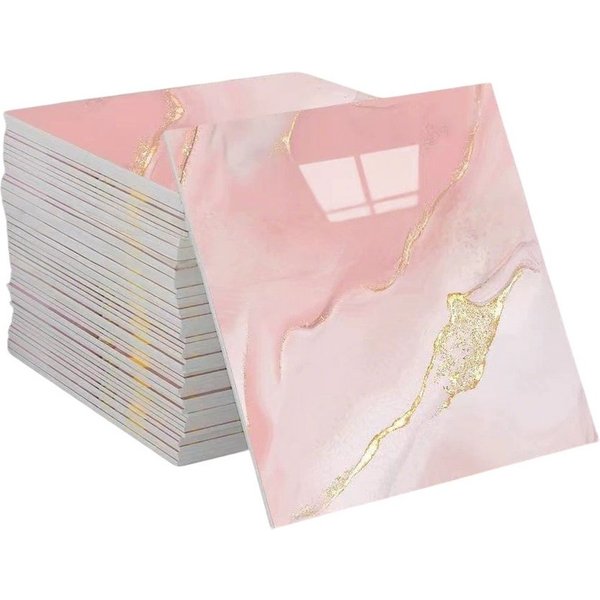 Agger Wandfliese Selbstklebend, Tile Stickers 10 Stück, Peel and Stick Tiles 30X30CM, 30x30, Rosa, Wasserfest & Schmutzabweisend, Fliesenaufkleber Marmor