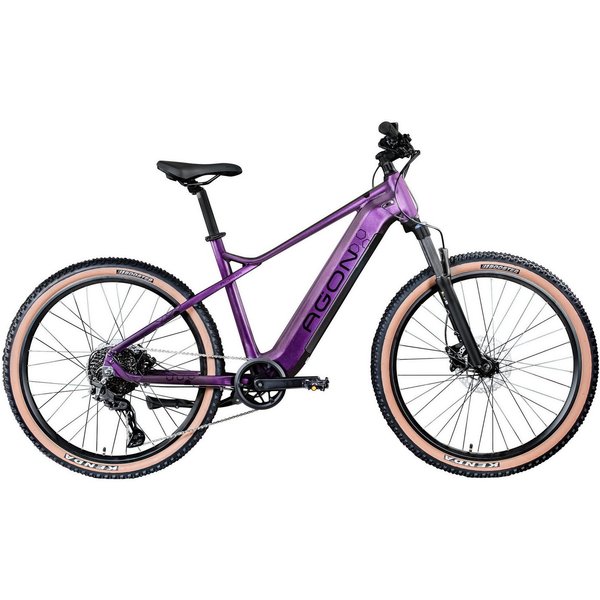 AGON E-Bike Mountainbike Alpha, 10 Gang Shimano Deore SGS T6000 Schaltwerk, Kettenschaltung, Heckmotor, 540 Wh, Pedelec, Elektrofahrrad für Damen u. Herren, MTB