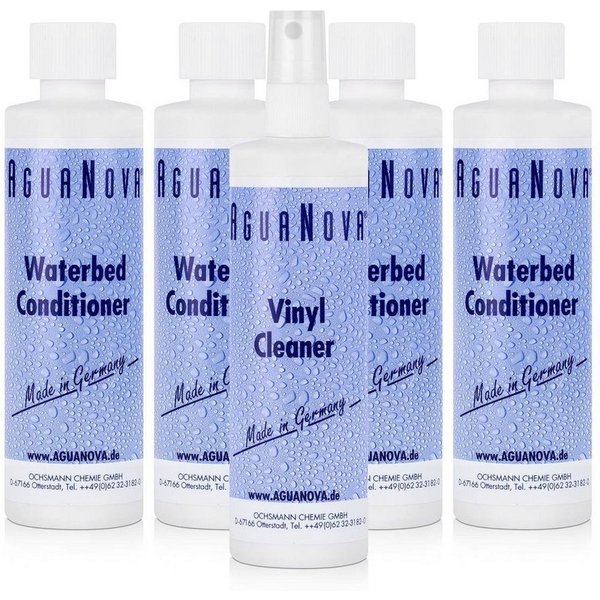 AguaNova, Wasserbett 4x AguaNova Wasserbett Conditioner, 1x Vinyl Cleaner