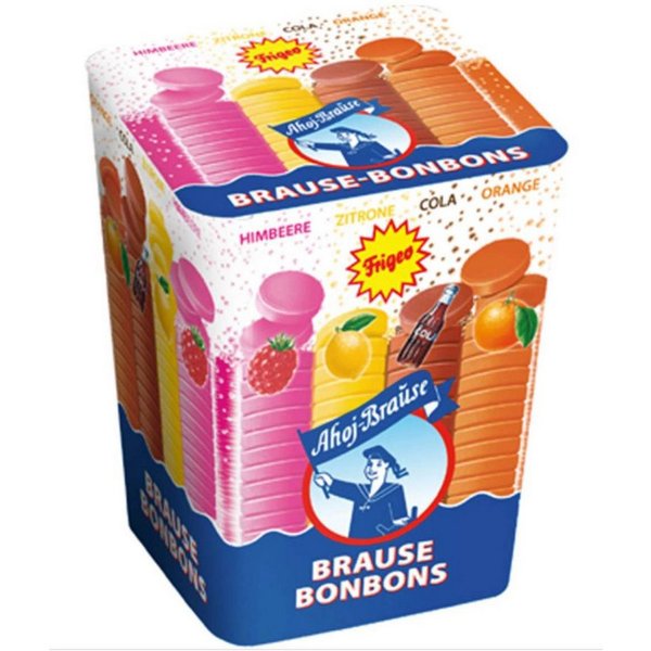 Ahoj-Brause Süßigkeit, Ahoj Brause Bonbons mit herrlich prickelndem Fruchtgeschmack 125g