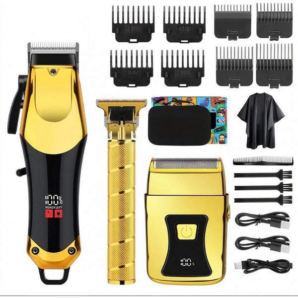 AIBISTAR Haar- und Bartschneider 3in1 Elektrisch Haarschneidemaschine Profi Haarschneider, Professionelle und Trimmer- Haarschneider Set für Herren