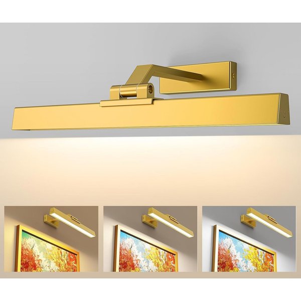 AIBOO Wandleuchte Aufladbare LED Wandleuchte mit Fernbedienung, Magnetische Montage, LED fest integriert, Warmweiß, Neutralweiß, Kaltweiß, 3 CCT Farbtemperature