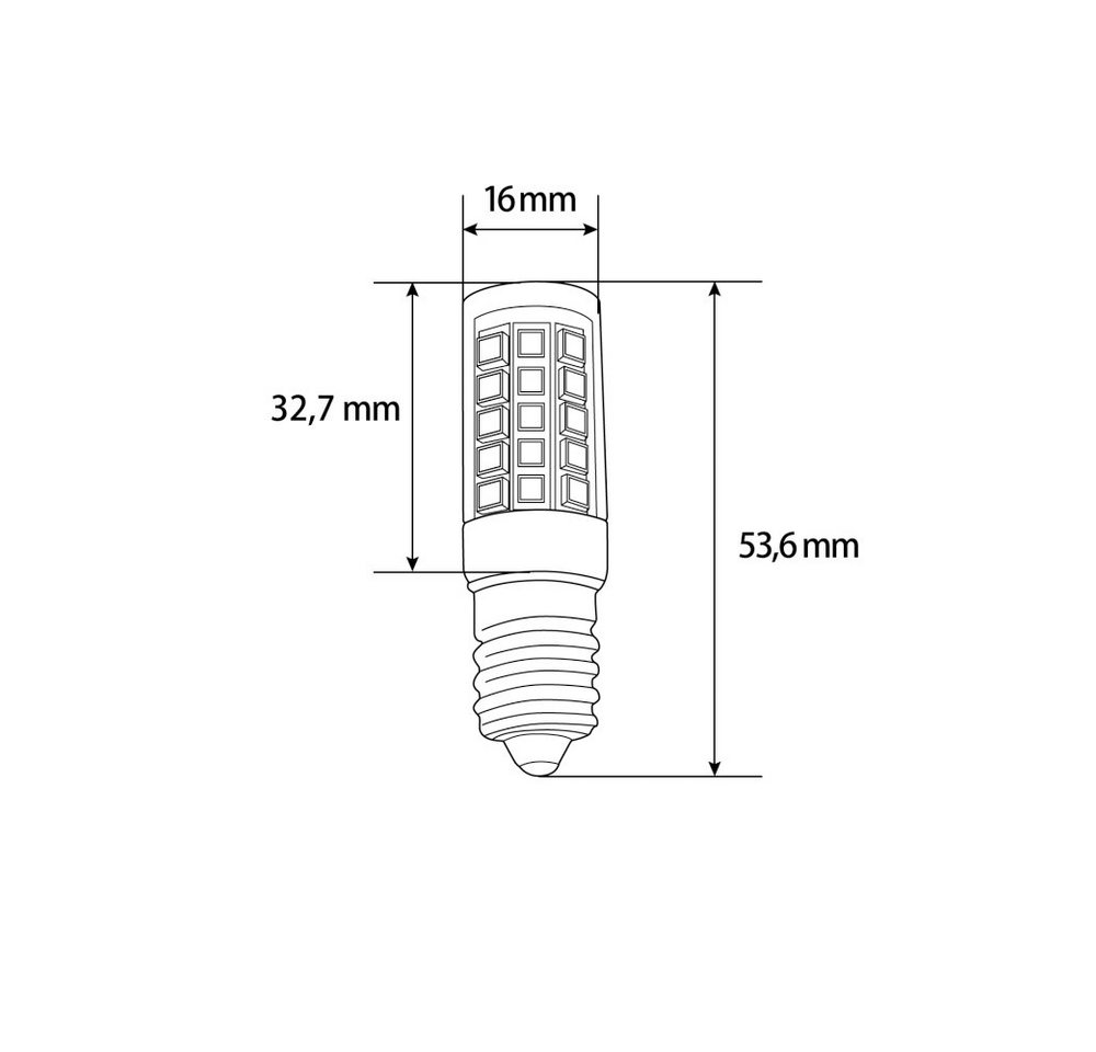 Aigostar LED-Leuchtmittel 5w E14 Mini LED Leuchtmittel Leuchte Birne, Kaltweiß, Minilampe klein Edison Gewinde – Bild 4 von 4