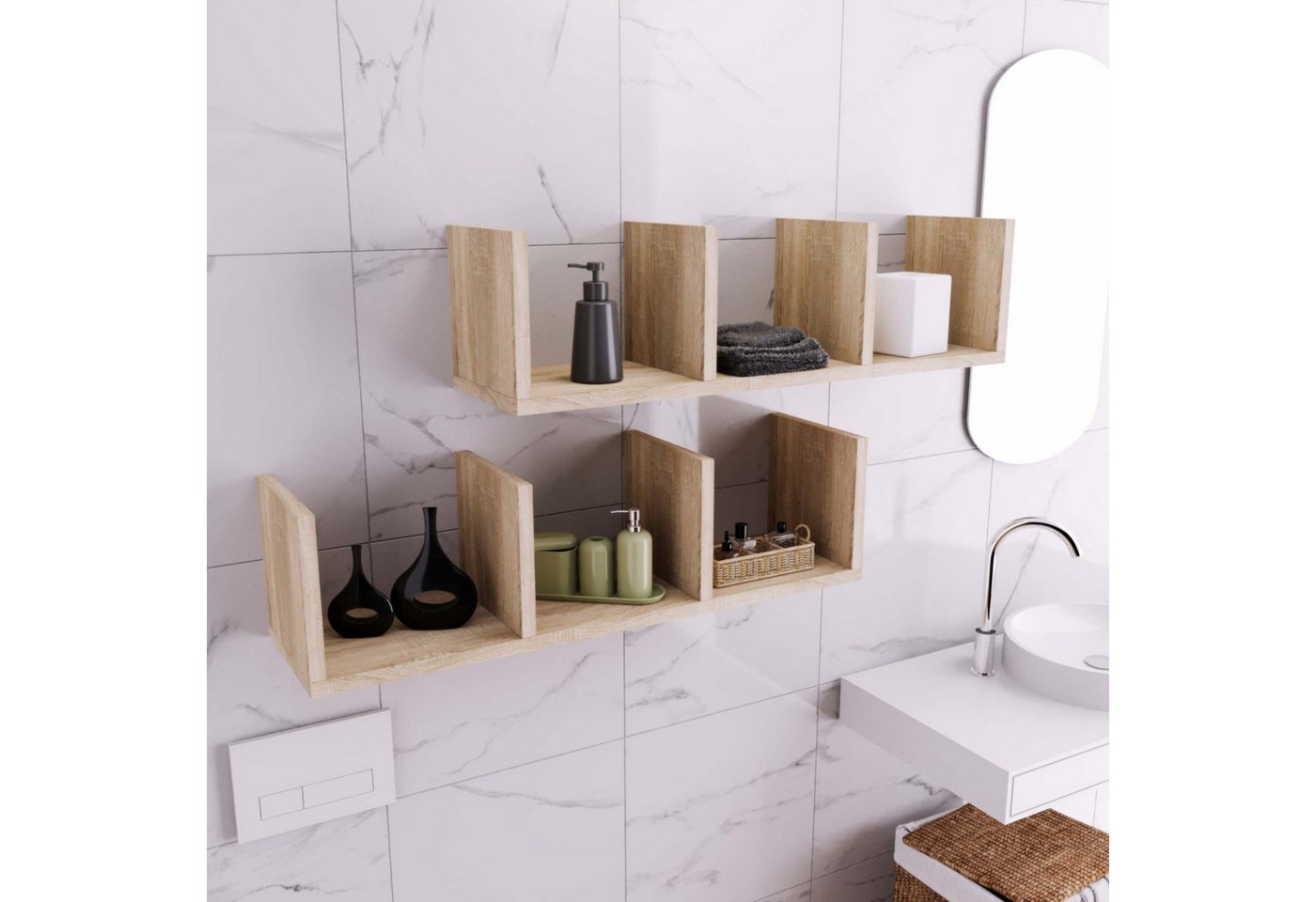 Aileenstore Wandregal DIVA, teilbares Regal, schwebendes Design – Bild 3 von 5