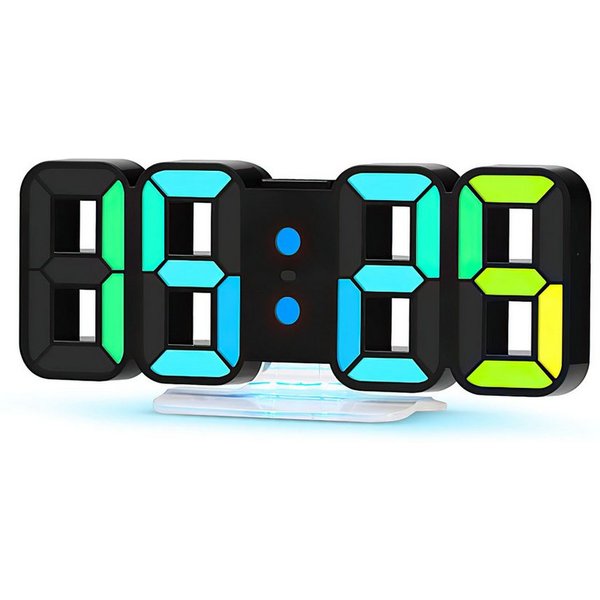 AIMAX Wecker Wecker uhr Dimmbar Stufenlos Digitalwecker Wanduhr 3 Einstellbaren Helligkeitstufen dimmbare Nachtlichtfunktion