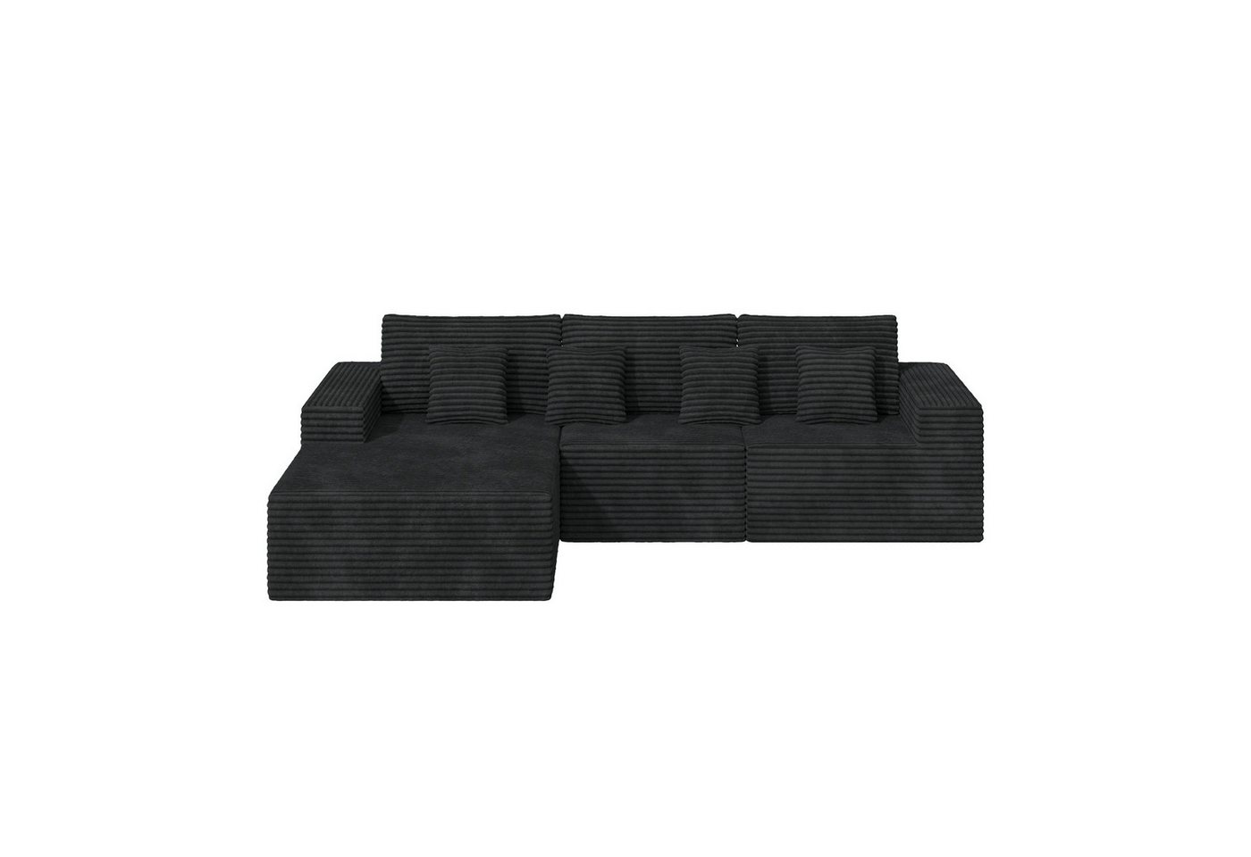 Aivermeil Sofa Modernes Modulares Wolkensofa 282cm L-Form, Bodensofa, Ecksofa 3–4 Sitzer ohne Montage für Wohn- und Schlafzimmer – Bild 3 von 5
