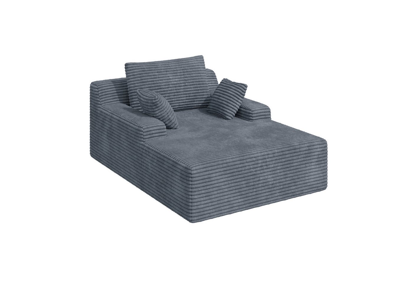 Aivermeil Sofa Multifunktionales All-in-One-Sofa, Modulares Chaiselongue Sofa, 1 Teile, modernes Schlafsofa, 172x129x40cm Relaxliege mit 2 Kissen – Bild 3 von 5