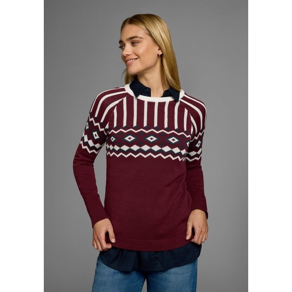 AJC Jacquardpullover mit Norwegermuster in verschiedenen Farbvarianten