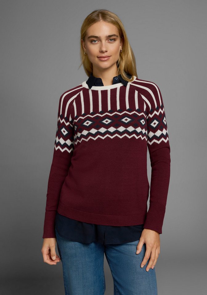 AJC Jacquardpullover mit Norwegermuster in verschiedenen Farbvarianten – Bild 2 von 5