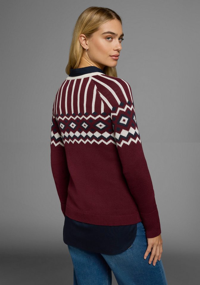 AJC Jacquardpullover mit Norwegermuster in verschiedenen Farbvarianten – Bild 3 von 5
