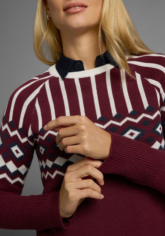 AJC Jacquardpullover mit Norwegermuster in verschiedenen Farbvarianten – Bild 5 von 5