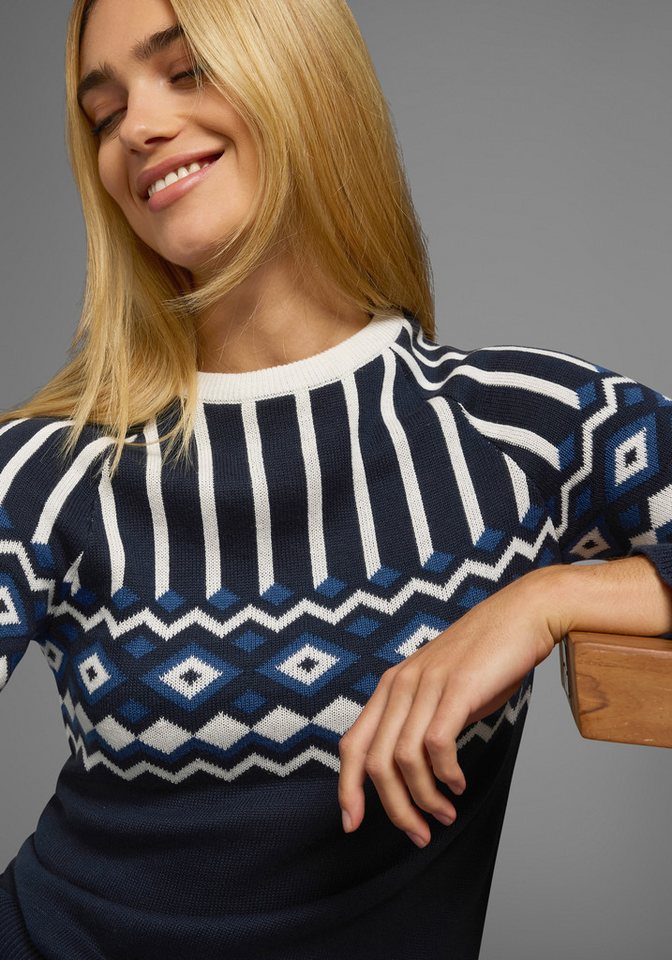 AJC Jacquardpullover mit Norwegermuster in verschiedenen Farbvarianten – Bild 5 von 5