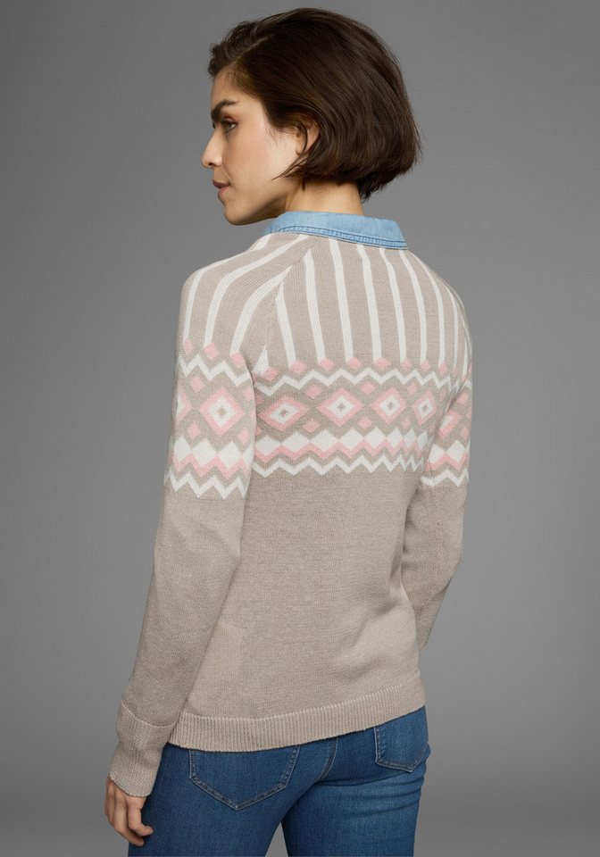 AJC Jacquardpullover mit Norwegermuster in verschiedenen Farbvarianten – Bild 5 von 5