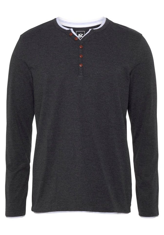 AJC Longsleeve Langarm, schmal geschnitten, Rundhalsausschnitt – Bild 5 von 5