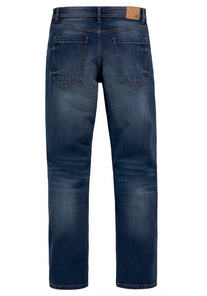 AJC Straight-Jeans gerade geschnitten, Used-Look-Waschung, niedrige Leibhöhe – Bild 5 von 5