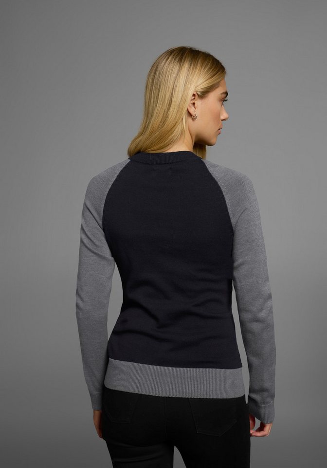 AJC Strickpullover mit konstrastfarbenen Ärmeln und Bündchen – Bild 5 von 5
