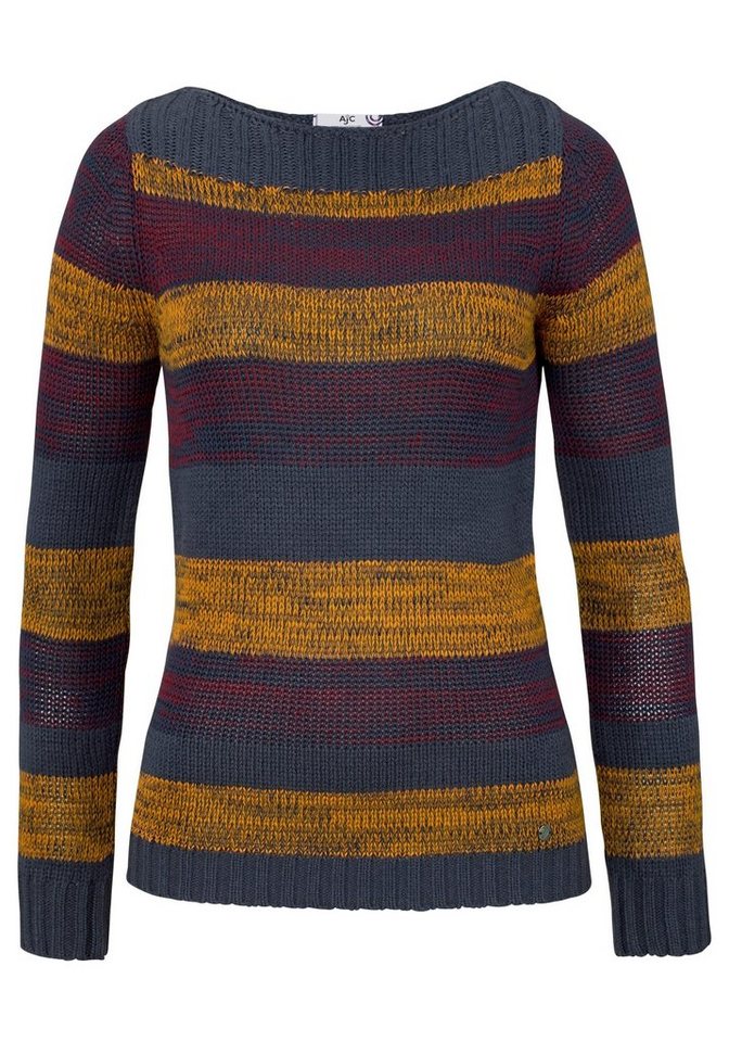 AJC Strickpullover mit U-Boot Ausschnitt und tollem Streifendesign – Bild 5 von 5