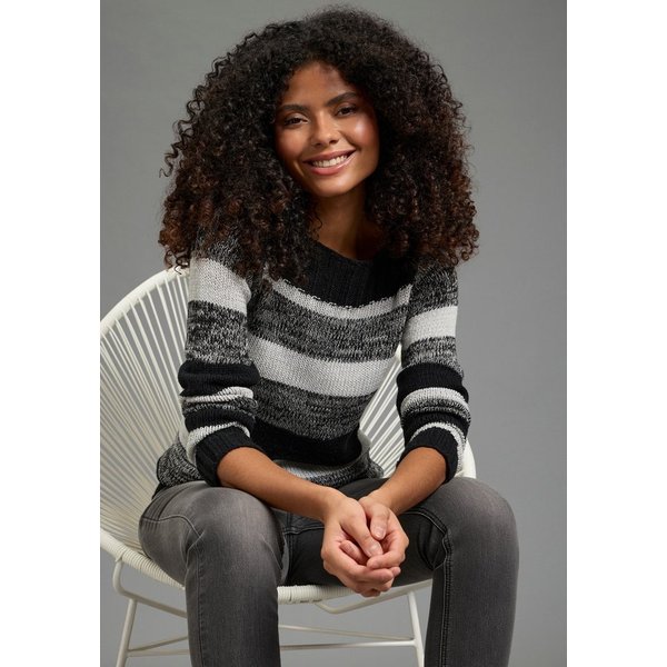 AJC Strickpullover mit U-Boot Ausschnitt und tollem Streifendesign