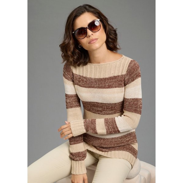 AJC Strickpullover mit U-Boot Ausschnitt und tollem Streifendesign
