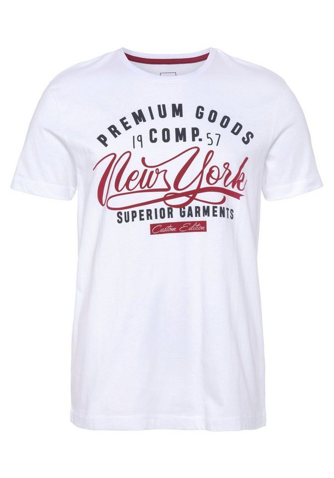AJC T-Shirt kurzärmelig, schmal geschnitten, mit stylischem Druck – Bild 5 von 5