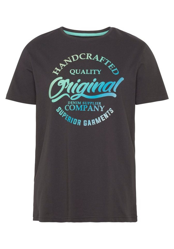 AJC T-Shirt kurzärmelig, schmaler Schnitt, bedruckt oder unifarben – Bild 5 von 5