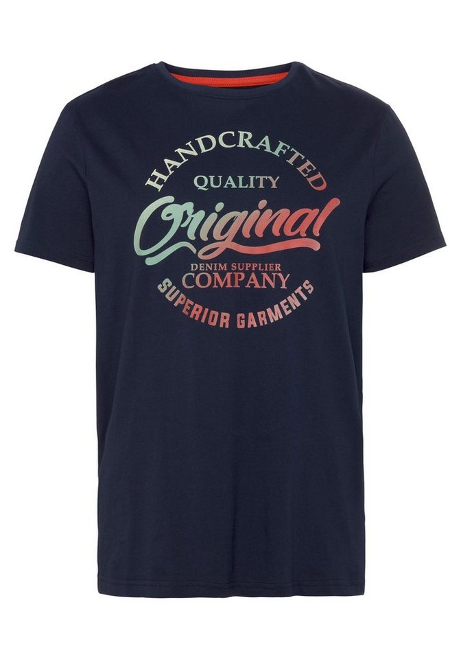 AJC T-Shirt kurzärmelig, schmaler Schnitt, bedruckt oder unifarben – Bild 4 von 5