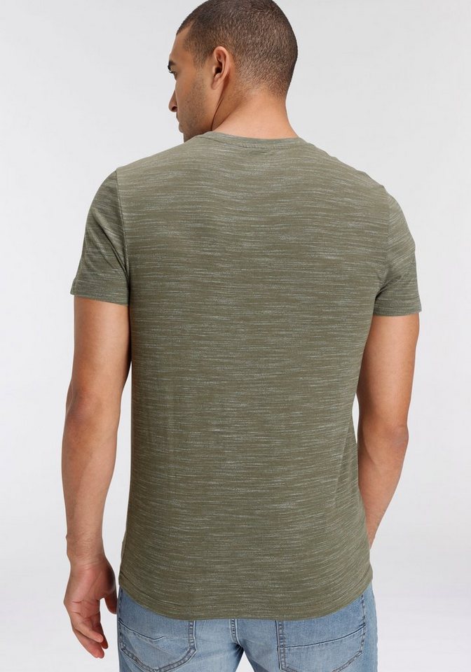 AJC T-Shirt Kurzarm, Regular Fit, meliert, Rundhalsausschnitt – Bild 3 von 5