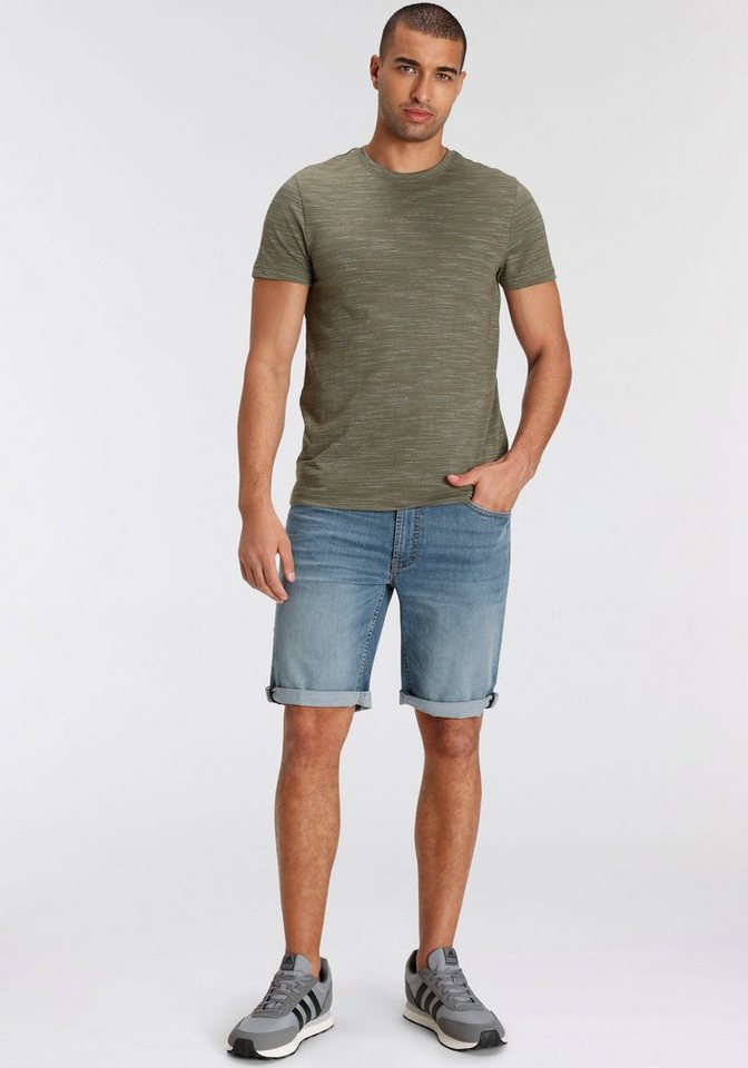 AJC T-Shirt Kurzarm, Regular Fit, meliert, Rundhalsausschnitt – Bild 5 von 5