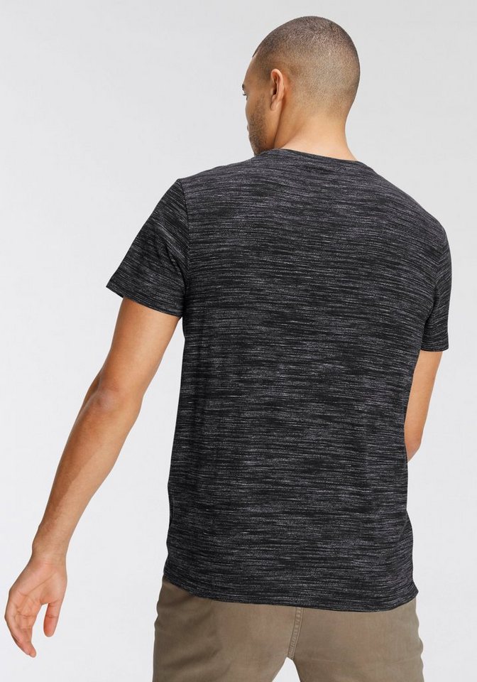 AJC T-Shirt Kurzarm, Regular Fit, meliert, Rundhalsausschnitt – Bild 3 von 5
