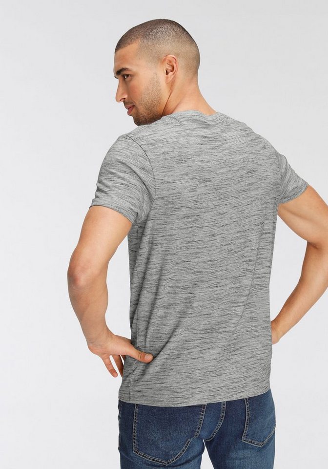 AJC T-Shirt Kurzarm, Regular Fit, meliert, Rundhalsausschnitt – Bild 2 von 5