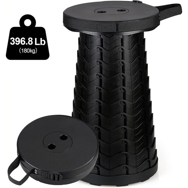 AKKEE Klappstuhl Tragbarer Klappstuhl Klapphocker Hocker Tragkraft 180 kg, höhenverstellbar und stabil