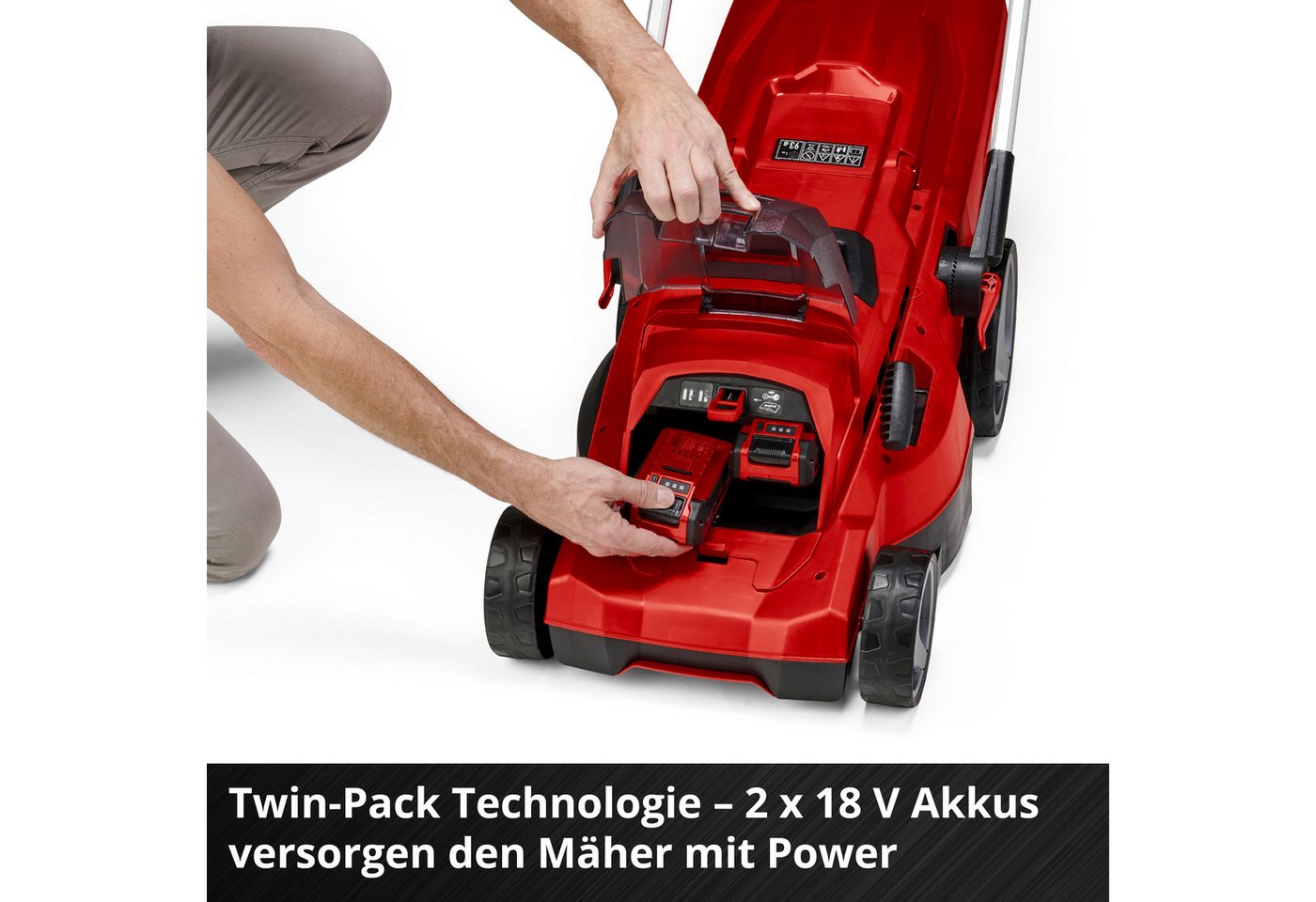 Einhell Akkurasenmäher Einhell Power X-Change RASARRO 36/36, 36 cm Schnittbreite, mit 2x Akku 18V/3,0Ah Plus und 2x Ladegerät – Bild 5 von 5