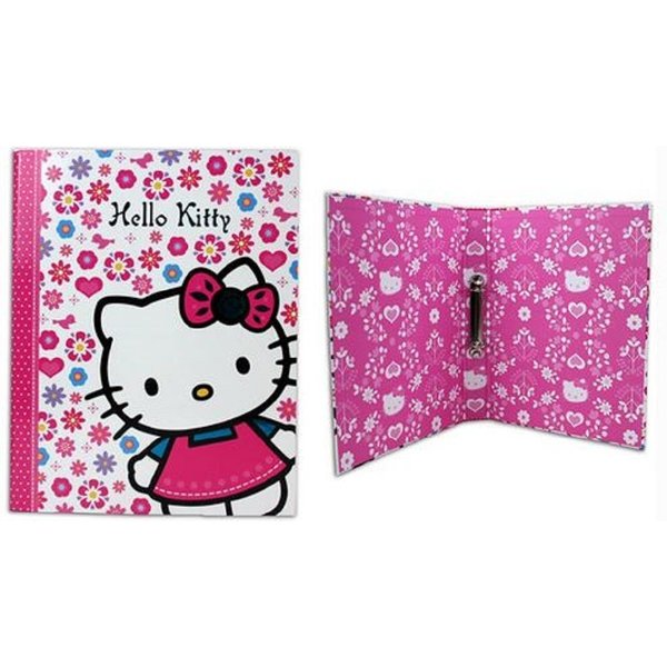 Hello Kitty Aktenordner Ordner A4 - Hello Kitty Ringbuch - breit ca 4cm, als Geschenk geeignet