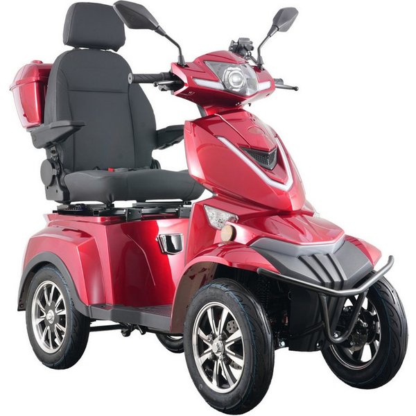 Aktiv mobil Elektromobil AM E-Quad 1000, 25 km/h mit Topcase, 1000 W, 25 km/h, Topcase Fassungsvermögen von ca. 36 Litern, Staufach mit ca. 24 Litern