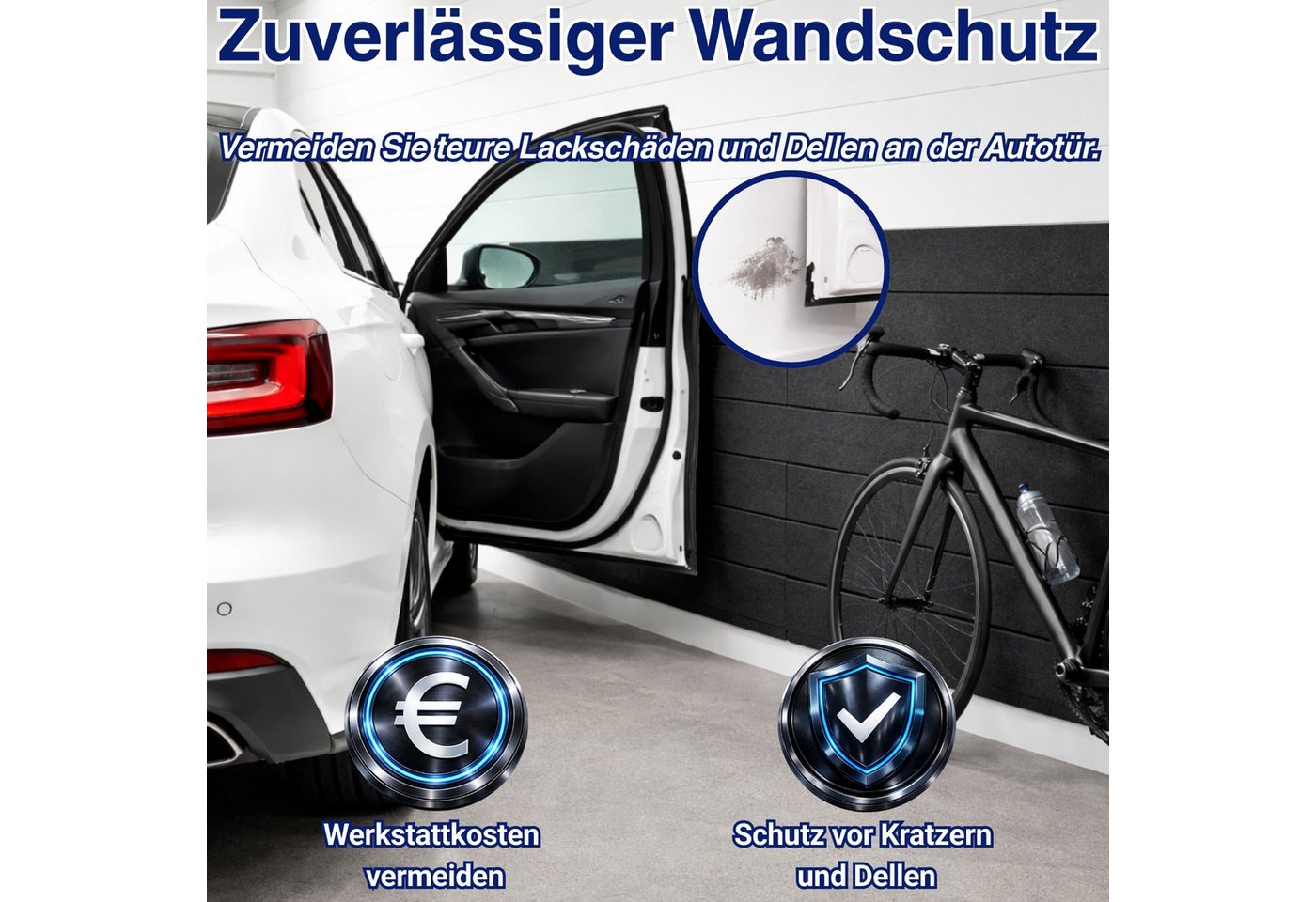 AKUSTIKO Schallschutzpaneel, BxL: 60x120 cm, (Selbstklebend 120x60cm - 8 Stück Beige Akustik Wandpaneele Schallschutz & Raumakustik Panels Filz 9mm Hexim Decken – Bild 5 von 5