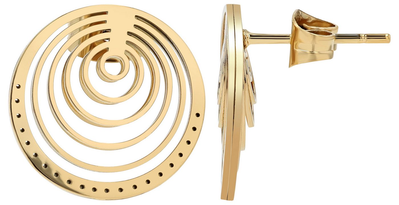 AKZENT Schmuckset Edelstahl-Set, Kette 43+5cm, Anhänger D: 32mm, Ohrstecker D: – Bild 3 von 4