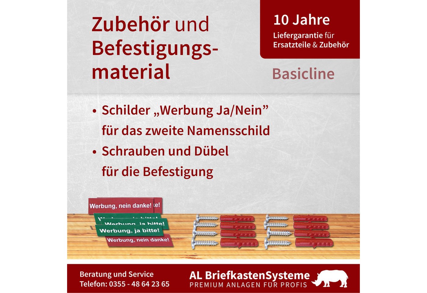 AL Briefkastensysteme Wandbriefkasten 3 Fach Basic Briefkasten A4 in RAL Farbe 9005 Tief Schwarz wetterfest – Bild 4 von 5