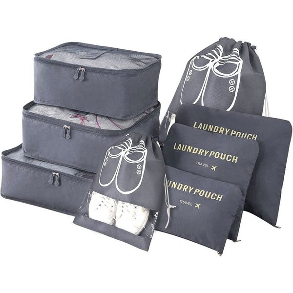 ALARA HOME Kofferorganizer Koffer Organizer, 8-in-1-Set Gepäck Organizer wasserdichte Reise