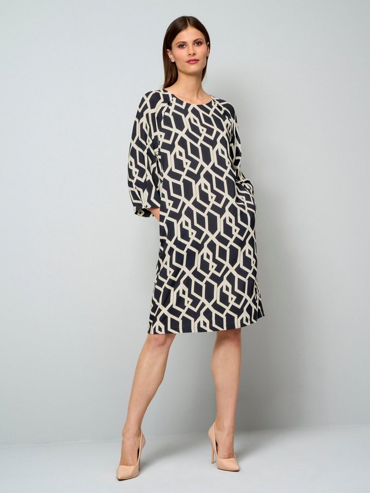 Alba Moda Druckkleid Druckkleid mit grafischem Muster – Bild 3 von 5
