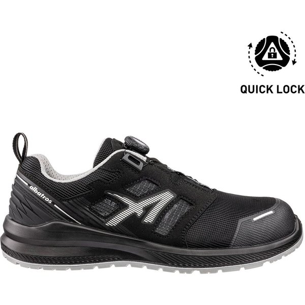 Albatros ALBATROS AIRFLOW BLK QL LOW Sicherheitsschuh S1PL ESD Sicherheitsschuh Einstellbar