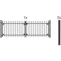 ALBERTS Doppeltor-Set Chaussee, zum Einbetonieren (anthrazit, 120 cm)