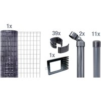 ALBERTS Zaun-Set Fix-Clip Pro®, zum Einbetonieren (Anthrazit, 1000 mm)
