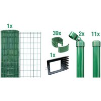 ALBERTS Zaun-Set Fix-Clip Pro®, zum Einbetonieren (Grün, 1200 mm)